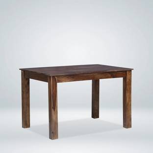 JeenWood Wooden 4 Seater Dining Table Only | Table for Living Room and Kitchen Solid Wood 4 Seater Dining Table