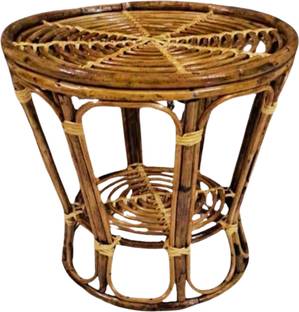 Treehouse Victory Bamboo Cane Coffee Table, Center Table for Living Room Cane 4 Seater Dining Table
