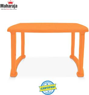 MAHARAJA Dining Table for Home Offices and Restaurant | 100% Virgin Plastic | Outdoor Plastic 4 Seater Dining Table
