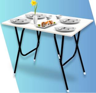 EuroQon Space Saver Foldable Imported Wood Engineered Wood 4 Seater Dining Table