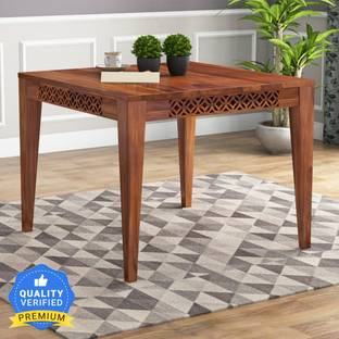 Kendalwood Furniture Extensively tested : - The robust structure has undergone over 15 tests to ensure quality and safety. Solid Wood 4 Seater Dining Table