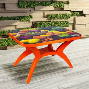 Furniture Yard Mango Party Outdoor Cafeteria Plastic 4 Seater Dining Table