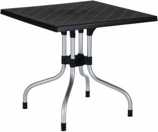 Binani Olive Plastic Square Table for Dining Area|Foldable Lightweight Table for Adult| Plastic 4 Seater Dining Table