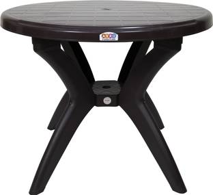 AVRO furniture AVRO ALFA Round Plastic Dining Table Plastic 6 Seater Dining Table