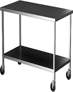 Nexgrills Stainless Steel Work Table Metal 2 Seater Dining Table