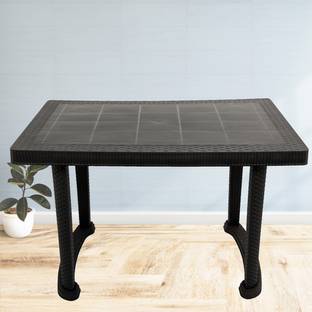 MY GIRAFFE TROFI BLACK Plastic 4 Seater Dining Table