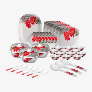 Hamlay by SIGRI-WALA Pack of 40 Melamin Marigold Dinner Set
