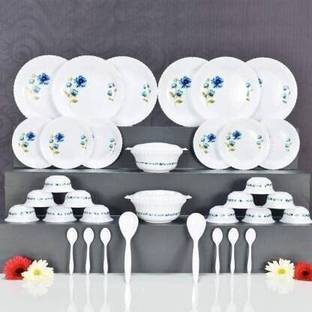 PALENTERPRISE Pack of 36 Plastic Dinner Set (Microwave Safe) Dinner Set