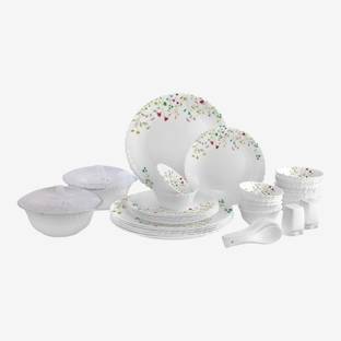 cello Pack of 37 Opalware Dazzle Hanging Garden 37 Pcs Dinner Set