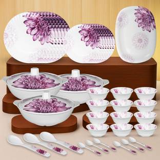 Sigri-wala Pack of 40 Melamin Dinner Set