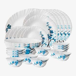 BOROSIL Pack of 27 Opalware Mimosa Dinner Set