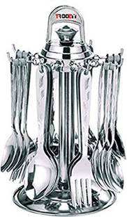 Troozy Pack of 25 Stainless Steel Lovely Spoon Cutlery Set Dinner Set