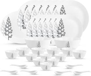 cello Pack of 33 Opalware discover a collection of light weight, break & chip resistant, Winter Pine Dinner Set