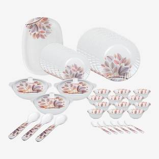 Hamlay Pack of 40 Melamin Abstract Dinner Set