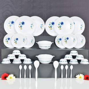 KP ART Pack of 36 Plastic Savreen Plastic Unbre Designed Dinner Set for Kitchen (36 PCS) Dinner Set