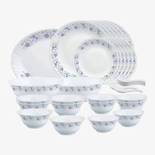 BOROSIL Pack of 27 Opalware MIST Dinner Set
