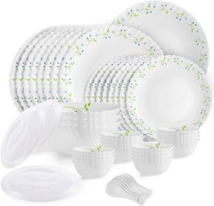 cello Pack of 47 Opalware Dazzle Tropical Lagoon|Crockery Set | Dinner Set