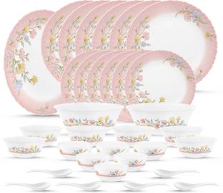 LUMINARC Pack of 33 Opalware Made in United Arab Emirates(UAE) French style design Elise Dinner Set