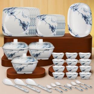 Sigri-wala Pack of 40 Melamin Dinner Set