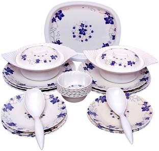 CARNIVAL Melamin Smart Round(505)Beautyful Dinner Set/Lunch&Dining Set 32 Pcs of Melamine Dinner Set
