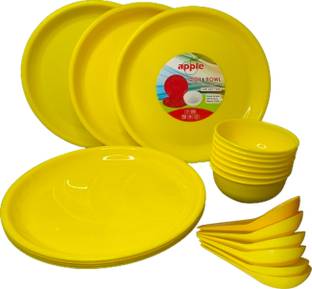 x pods Pack of 18 Plastic Dinner Set