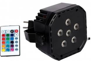 Skylight 6 LED dj,home,temple bright multicolour REMOTE controler PAR light Dual Disco Ball