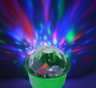 Hiru Mini LED Crystal Bulb Magic Disco LED Bul Light Lamp for Party/Home/Diwali Disco Ball Set