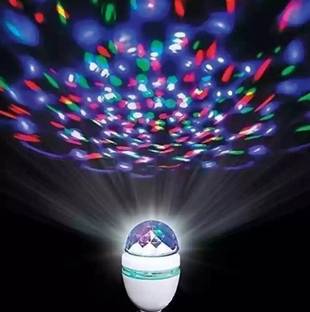 Glowing Night LED Rotating Light Bulb Multicolor Party Light Bulbs Party Crystal Ball Single Disco Ball