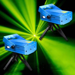 WBD Led Mini Dj Laser Stage Light for DJ Disco Party wedding Lighting Pack Of 2 Single Disco Ball