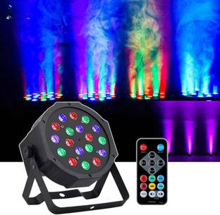 WBD 18 LED RGB DJ PAR Light Stage Wash Lighting Sound Activated with DMX Controller Single Disco Ball