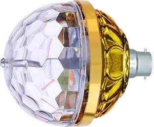WRADER 360 Degree Rotating Golden Jumbo Disco Light for Party Home and Dance Stage Bulb Single Disco Ball