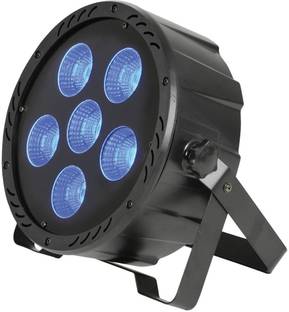 Aqeeq 6 Led Multi Colors Mini Par Light With Plug Cable For Festivals Single Disco Ball