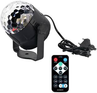 WRADER Music Sensor Disco Dj Light with Remote 7 Color Modes Party Stage Disco Light Single Disco Ball