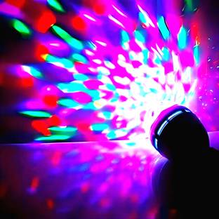 RavAry Rotating LED Crystal Bulb Magic Disco Light Night Lamp Single Disco Ball