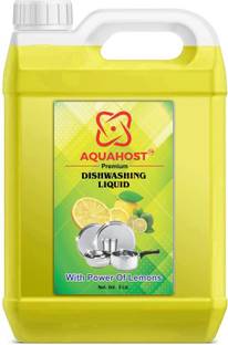 AQUAHOST Dish wash Liquid Detergent Dishwash Liquid Dishwashing Gel Lemon Dish Cleaning Gel