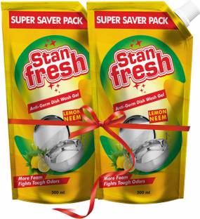 stanfresh DISH WASH GEL-500ML SUPER SAVER POUCH (PACK OF 2) Dish Cleaning Gel
