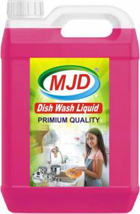 MJD Dishwash Liquid Gel Rose with power which kills bacteria, germs, oil (Rose,5 L) Dish Cleaning Gel