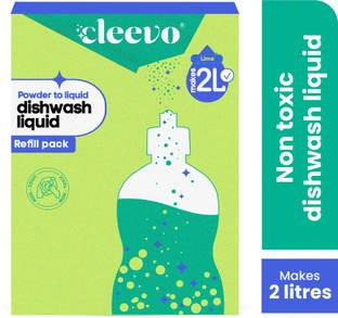 cleevo Dishwashing Liquid| Refill Pack |Natural & Non Toxic| Dish Cleaning Gel Dish Cleaning Gel