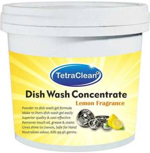TetraClean Dish Wash Powder 500gm for Formulation of 10 L Dish Wash Gel Lemon Fragrance Dish Cleaning Gel