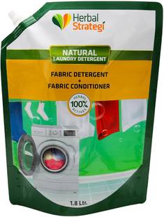 HERBAL STRATEGI Fabric Wash Refill | Liquid Detergent for Top Load & Front Load Washing Machine Dish Cleaning Gel