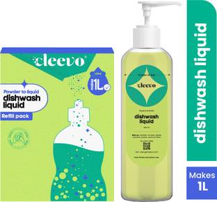 cleevo Dishwashing Liquid| Bottle Pack |Natural & Non Toxic| Dish Cleaning Gel Dish Cleaning Gel