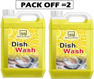 BLISS & BLUSH dish wash liquid all stain removal power full & effectively 10l Dish Cleaning Gel