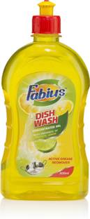 फैबियस Dishwash Concentrated Liquid Gel With Active Grease Remover For All Utensils डिश क्लीनिंग जेल