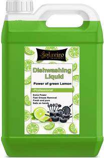 javiro Dishwash Liquid with Green Lemon for oil & washes off Kitchen Utensil Cleaner Dish Cleaning Gel