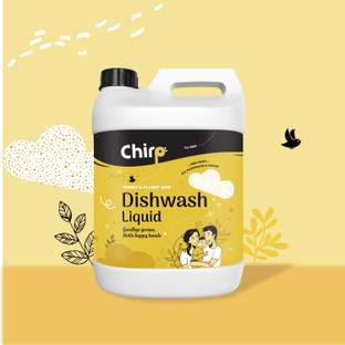 CHIRP Dishwash Liquid Gel (5Lits), Natural, Organic, Plant-based ,Ecofriendly, Gentle Dish Cleaning Gel