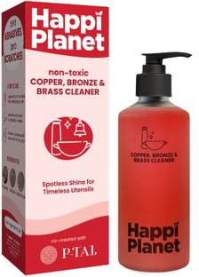 Happi Planet Copper, Bronze & Brass Cleaner | zero Abrasives, zero Scratches Dish Cleaning Gel