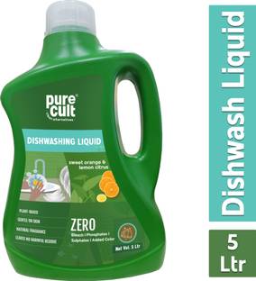 PureCult Dishwash Liquid 5LTR Dish Cleaning Gel