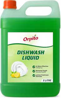 Orpito Dishwash Liquid Gel Lemon Can Jar with long-lasting hygienic & refreshing Dish Cleaning Gel