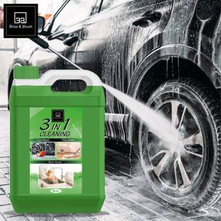 BLISS & BLUSH 3 IN 1 GREEN CAR WASH SHAMPOO+FLOOR CLEANER+DISH WASH LIQUID DETERGENT Car Washing Liquid