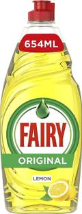 Fairy Lemon Washing Up Liquid, 654ml Dish Cleaning Gel